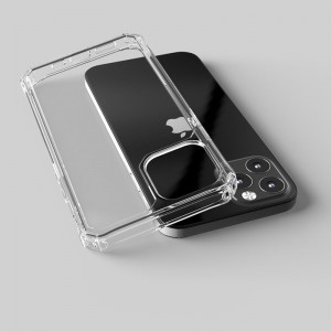 för iphone 12 fodral, heta sals 2mm stötsäker pansar transparent transparent tpu telefon fodral för iphone se till 11 12 pro max 2020 fodral mjukt